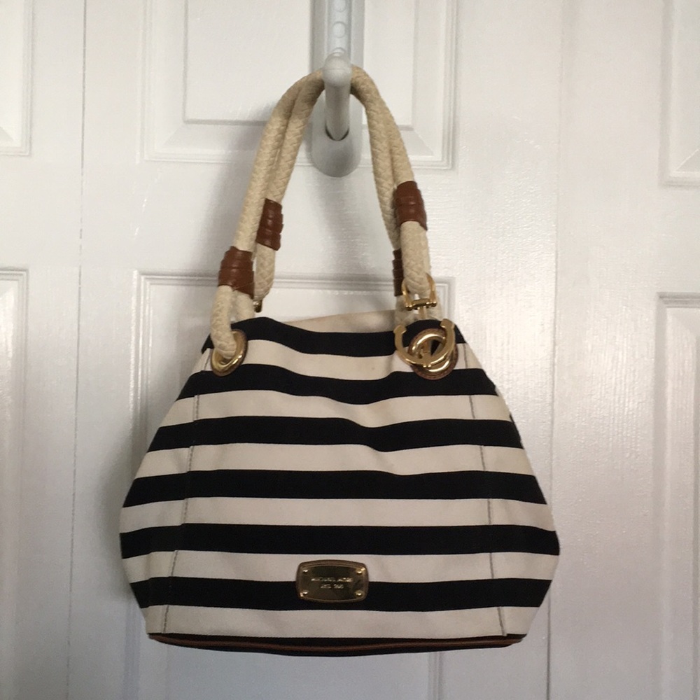 Striped purse